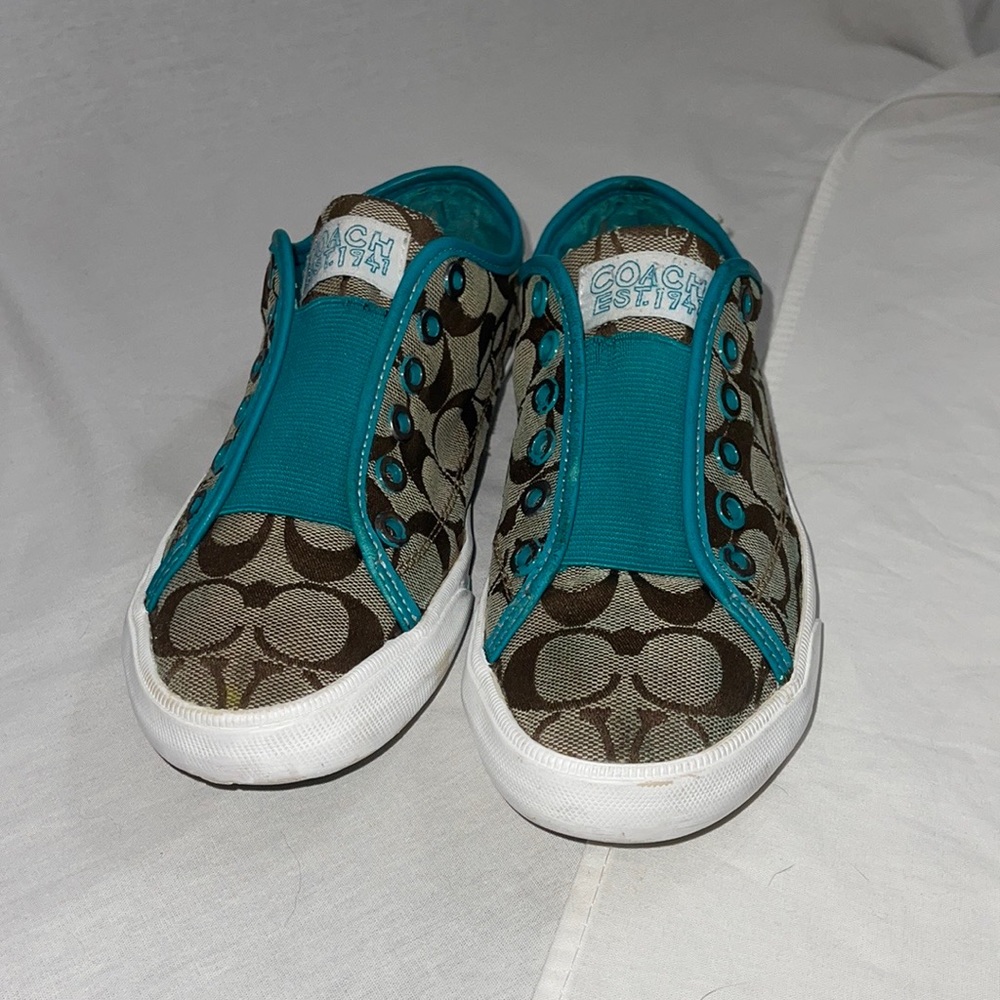 Coach slip on tennis shoes